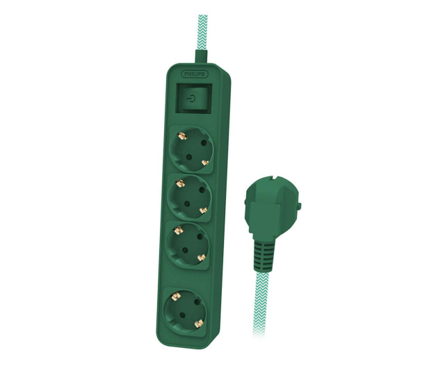 PHILIPS Listwa zasilająca - 4 gniazda 1.5m - 1196404 - zdjęcie